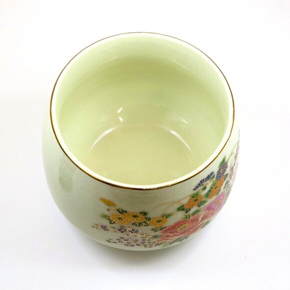 Vintage Enesco Japan Porcelain Bowl – Gold Trim, Floral Motif, 1940s–50s - Picture 5 of 6